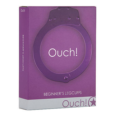 Ouch! Beginners Leg cuffs, фиолетовые - фото, отзывы Ouch! Beginners Leg cuffs, фиолетовые - фото, отзывы