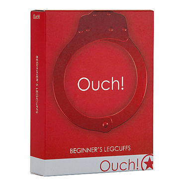 Ouch! Beginners Leg cuffs, красные - фото, отзывы Ouch! Beginners Leg cuffs, красные - фото, отзывы