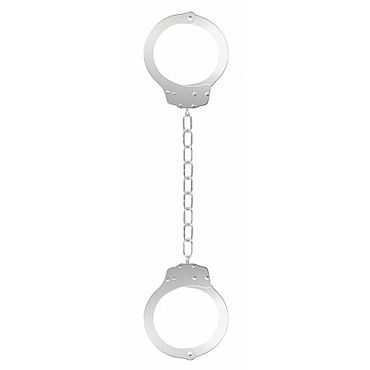 Ouch! Beginners Leg cuffs, белые, Оковы для начинающих Ouch! Beginners Leg cuffs, белые, Оковы для начинающих
