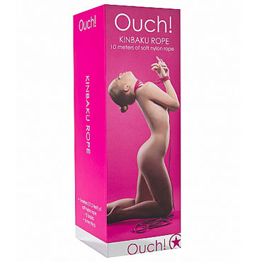 Ouch! Kinbaku Rope 10м, розовая - Нейлоновая веревка - купить в секс шопе Ouch! Kinbaku Rope 10м, розовая - Нейлоновая веревка - купить в секс шопе