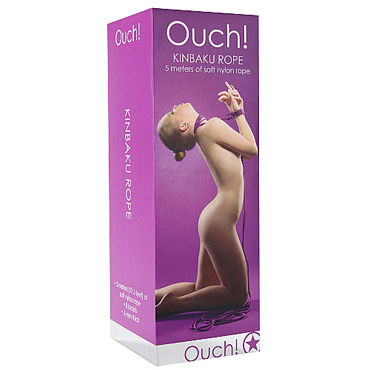 Ouch! Kinbaku Rope 5м, фиолетовая - Нейлоновая веревка - купить в секс шопе Ouch! Kinbaku Rope 5м, фиолетовая - Нейлоновая веревка - купить в секс шопе