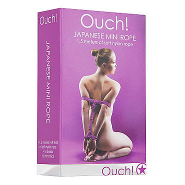 Ouch! Japanese Mini Rope, фиолетовая - фото, отзывы Ouch! Japanese Mini Rope, фиолетовая - фото, отзывы