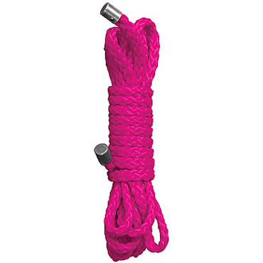 Ouch! Kinbaku Mini Rope, розовая, Нейлоновая веревка Ouch! Kinbaku Mini Rope, розовая, Нейлоновая веревка