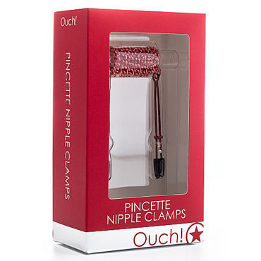 Ouch! Pincette Nipple Clamps, красный - фото, отзывы Ouch! Pincette Nipple Clamps, красный - фото, отзывы