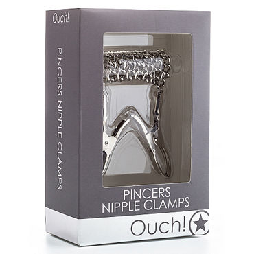 Ouch! Pincers Nipple Clamps, серебристый - фото, отзывы Ouch! Pincers Nipple Clamps, серебристый - фото, отзывы