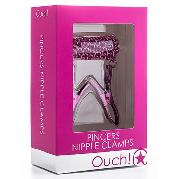 Ouch! Pincers Nipple Clamps, розовый - фото, отзывы Ouch! Pincers Nipple Clamps, розовый - фото, отзывы