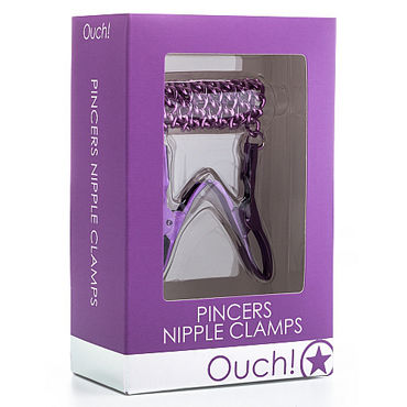 Ouch! Pincers Nipple Clamps, фиолетовый - фото, отзывы Ouch! Pincers Nipple Clamps, фиолетовый - фото, отзывы