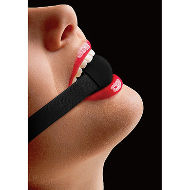 Ouch! Elastic Ball Gag, черный, Кляп на эластичном ремешке Ouch! Elastic Ball Gag, черный, Кляп на эластичном ремешке