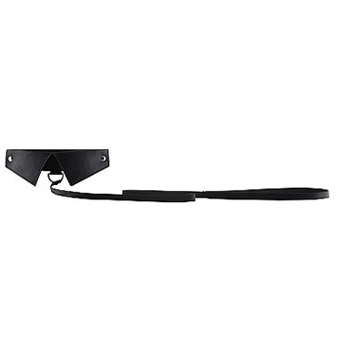 Ouch! Exclusive Collar & Leash, черный - Ошейник-воротник с поводком - купить в секс шопе Ouch! Exclusive Collar & Leash, черный - Ошейник-воротник с поводком - купить в секс шопе