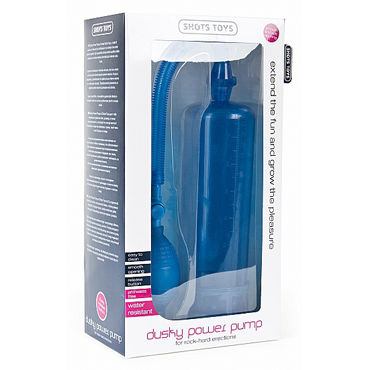 Shots Toys Dusky Power Pump, синяя - фото, отзывы Shots Toys Dusky Power Pump, синяя - фото, отзывы