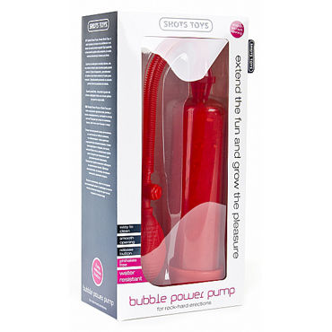 Shots Toys Bubble Power Pump, красная - фото, отзывы Shots Toys Bubble Power Pump, красная - фото, отзывы