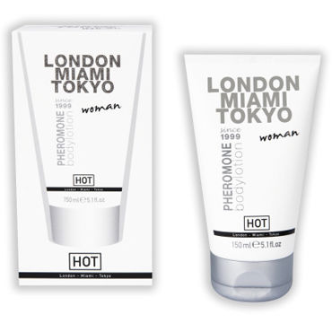 Hot London Miami Tokio Bodylotion Woman, 150мл, Женский лосьон для тела с феромонами Hot London Miami Tokio Bodylotion Woman, 150мл, Женский лосьон для тела с феромонами