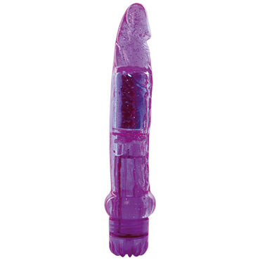 Toyz4lovers Jammy Jelly Dazzly Glitter, фиолетовый, Вибратор реалистичной формы Toyz4lovers Jammy Jelly Dazzly Glitter, фиолетовый, Вибратор реалистичной формы
