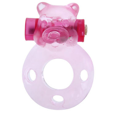 Baile Pink Bear, Эрекционное кольцо с вибрацией Baile Pink Bear, Эрекционное кольцо с вибрацией
