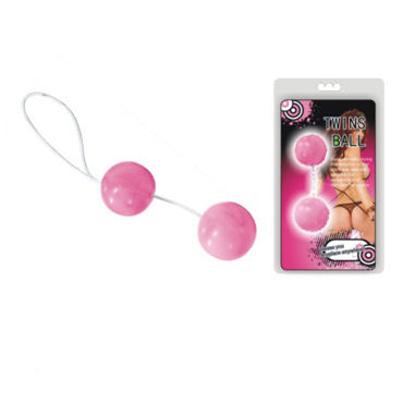 Baile Twins Ball, розовые, Анальные шарики Baile Twins Ball, розовые, Анальные шарики