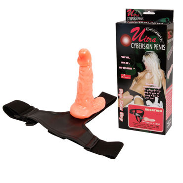 Baile Top Sex Toy Ultra Cyberskin Penis, Женский страпон с трусиками Baile Top Sex Toy Ultra Cyberskin Penis, Женский страпон с трусиками