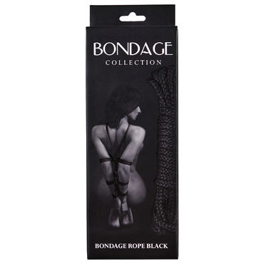 Lola Toys Bondage Collection, черная - Веревка для бондажа - купить в секс шопе Lola Toys Bondage Collection, черная - Веревка для бондажа - купить в секс шопе