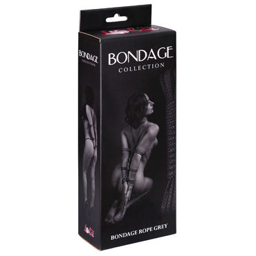 Lola Toys Bondage Collection, серая, Веревка для бондажа Lola Toys Bondage Collection, серая, Веревка для бондажа