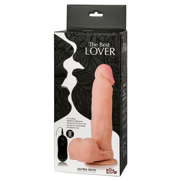 Lola Toys The Best Lover Вибратор 18 см, Реалистичный, на присоске Lola Toys The Best Lover Вибратор 18 см, Реалистичный, на присоске
