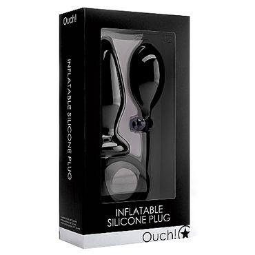 Ouch! Inflatable Silicone Plug, черная - фото, отзывы Ouch! Inflatable Silicone Plug, черная - фото, отзывы