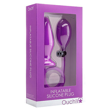 Ouch! Inflatable Silicone Plug, фиолетовая - фото, отзывы Ouch! Inflatable Silicone Plug, фиолетовая - фото, отзывы