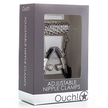 Ouch! Adjustable Nipple Clamps, серебристые - фото, отзывы Ouch! Adjustable Nipple Clamps, серебристые - фото, отзывы