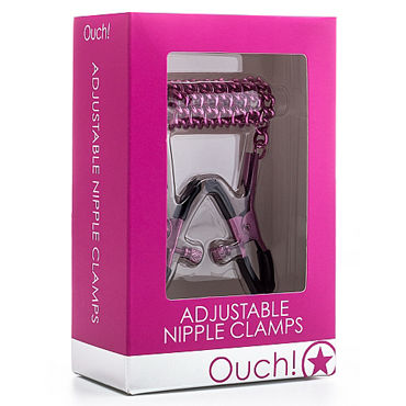 Ouch! Adjustable Nipple Clamps, розовые - фото, отзывы Ouch! Adjustable Nipple Clamps, розовые - фото, отзывы