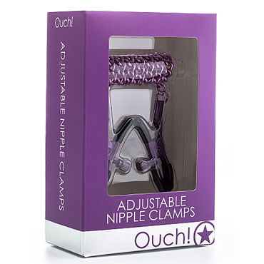 Ouch! Adjustable Nipple Clamps, фиолетовые - фото, отзывы Ouch! Adjustable Nipple Clamps, фиолетовые - фото, отзывы