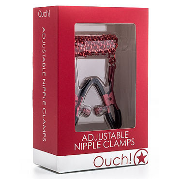 Ouch! Adjustable Nipple Clamps, красные - фото, отзывы Ouch! Adjustable Nipple Clamps, красные - фото, отзывы