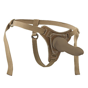 Ouch! Strap-On With Straps, бежевый - фото, отзывы Ouch! Strap-On With Straps, бежевый - фото, отзывы