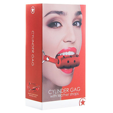 Ouch! Cylinder Gag, красный - Кляп в форме цилиндра - купить в секс шопе Ouch! Cylinder Gag, красный - Кляп в форме цилиндра - купить в секс шопе