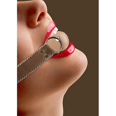Ouch! Solid Ball Gag, телесный, Силиконовый кляп Ouch! Solid Ball Gag, телесный, Силиконовый кляп