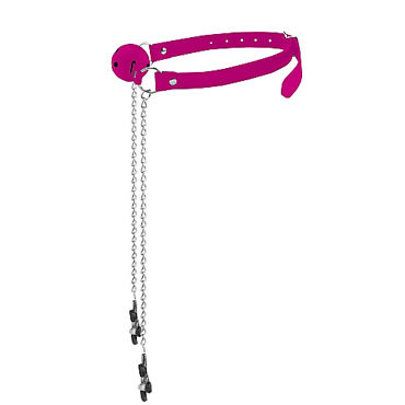 Ouch! Ball Gag with Nipple Clamps, розовый - фото, отзывы Ouch! Ball Gag with Nipple Clamps, розовый - фото, отзывы