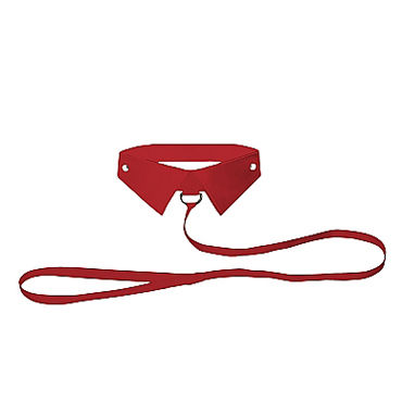 Ouch! Classic Collar with Leash, красный - фото, отзывы Ouch! Classic Collar with Leash, красный - фото, отзывы