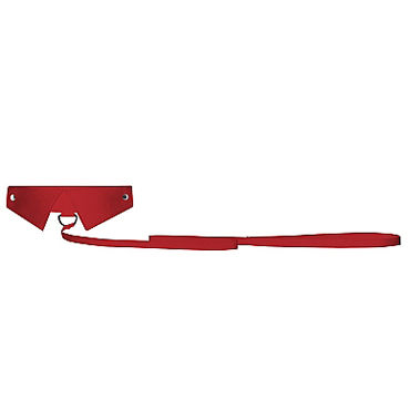 Ouch! Classic Collar with Leash, красный - Ошейник-воротник с поводком - купить в секс шопе Ouch! Classic Collar with Leash, красный - Ошейник-воротник с поводком - купить в секс шопе