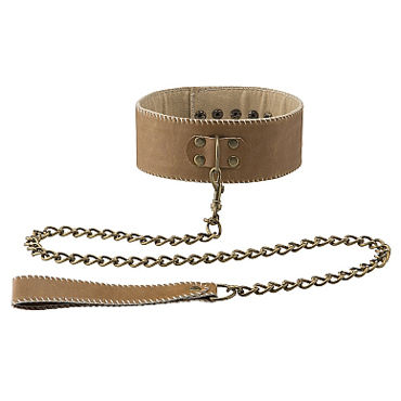 Ouch! Collar With Leash, коричневый - фото, отзывы Ouch! Collar With Leash, коричневый - фото, отзывы