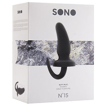 Shots Toys Sono Butt Plug №15, черная - фото, отзывы Shots Toys Sono Butt Plug №15, черная - фото, отзывы
