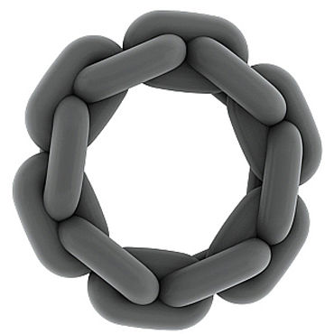 Shots Toys Sono Chain Cockring №5, серое, Эрекционное кольцо Shots Toys Sono Chain Cockring №5, серое, Эрекционное кольцо