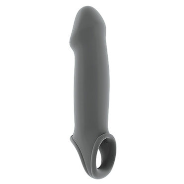 Shots Toys Sono Dong Extension №17, серая, Удлиняющая насадка на пенис Shots Toys Sono Dong Extension №17, серая, Удлиняющая насадка на пенис