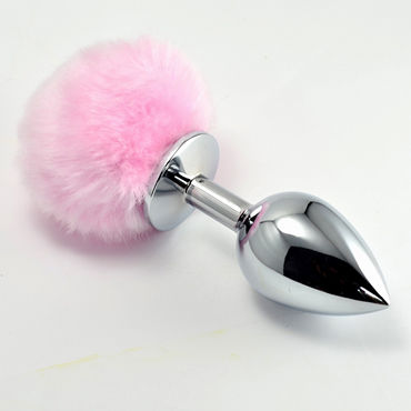 Luxurious Tail Анальная пробка Задорный кролик, розовый, Металлическая Luxurious Tail Анальная пробка Задорный кролик, розовый, Металлическая