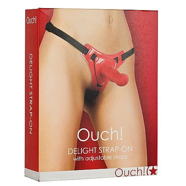 Ouch! Delight Strap-On, красный - фото, отзывы Ouch! Delight Strap-On, красный - фото, отзывы