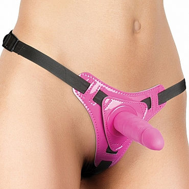 Ouch! Strap-On, розовый, Стильный страпон Ouch! Strap-On, розовый, Стильный страпон