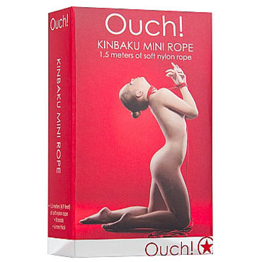 Ouch! Kinbaku Mini Rope 1,5м, красная - фото, отзывы Ouch! Kinbaku Mini Rope 1,5м, красная - фото, отзывы