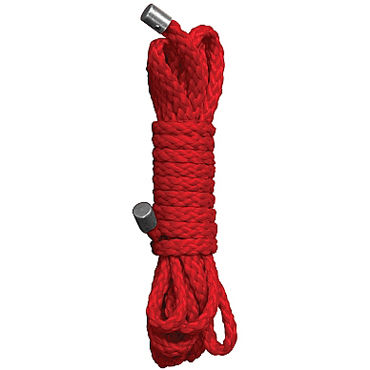 Ouch! Kinbaku Mini Rope 1,5м, красная, Нейлоновая веревка Ouch! Kinbaku Mini Rope 1,5м, красная, Нейлоновая веревка