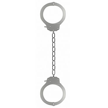 Ouch! Pleasure Legcuffs, серебристые, Оковы на ноги Ouch! Pleasure Legcuffs, серебристые, Оковы на ноги