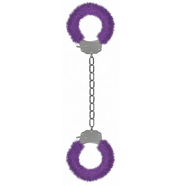 Ouch! Pleasure Legcuffs, фиолетовые, Кандалы с мехом Ouch! Pleasure Legcuffs, фиолетовые, Кандалы с мехом