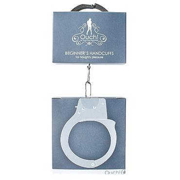 Ouch! Beginners Handcuffs, серебристые - фото, отзывы Ouch! Beginners Handcuffs, серебристые - фото, отзывы