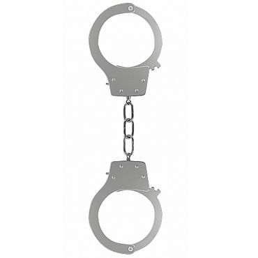 Ouch! Pleasure Handcuffs, серебристые, Оковы на ноги Ouch! Pleasure Handcuffs, серебристые, Оковы на ноги