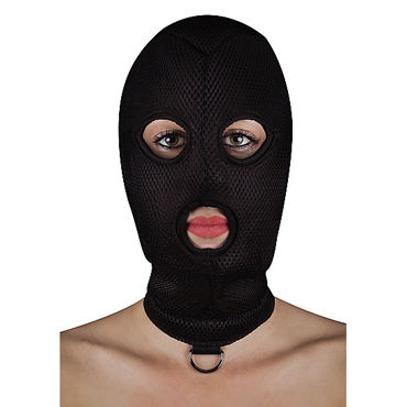 Ouch! Extreme Mesh Balaclave with D-Ring, БДСМ-маска с D-кольцом Ouch! Extreme Mesh Balaclave with D-Ring, БДСМ-маска с D-кольцом