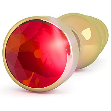 Shots Toys R7 Gold Plug Red Sapphire - фото, отзывы Shots Toys R7 Gold Plug Red Sapphire - фото, отзывы